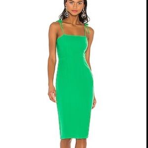 Superdown Kendall Tie Strap Midi Dress